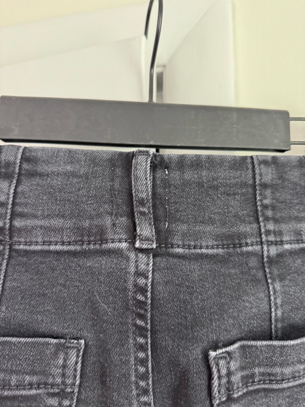 Maeve Anthropologie The Colette Wide Leg Jeans in black cropped raw hem - Picture 5 of 7